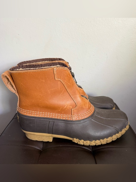 L.L. Bean Shoes - L.L. Bean Women’s 9 Bean Boots Shearling Lined Tan Leather and Rubber Sole